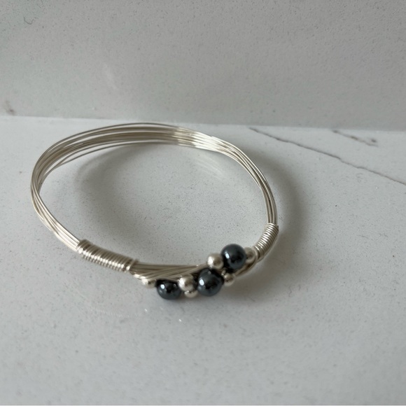 Sterling Silver Wired Accent Bracelet - Picture 3 of 4